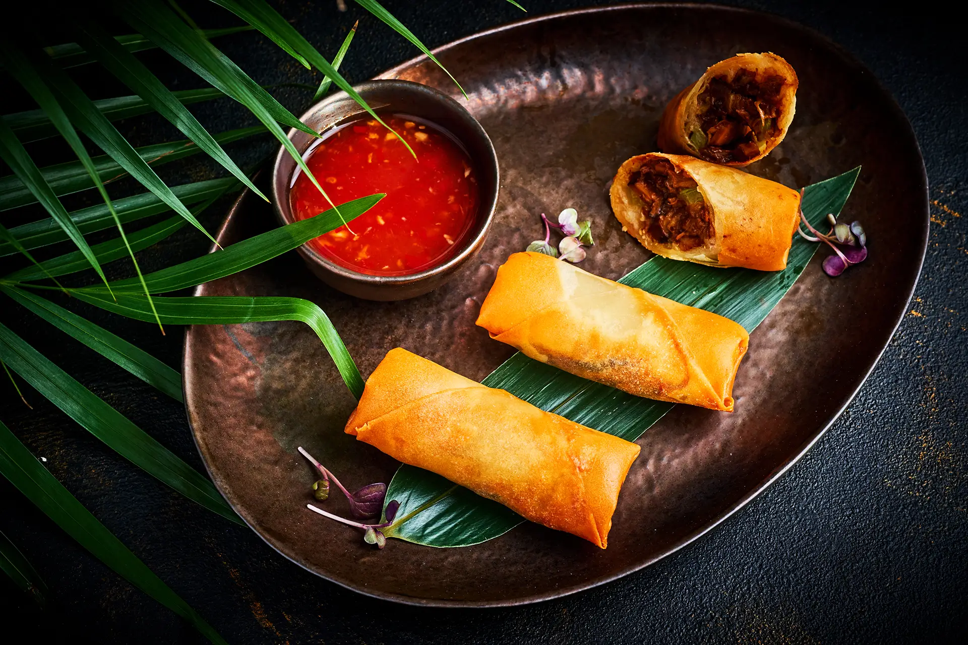 Peking Duck Spring Rolls